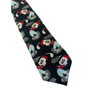 Cervantes Mickey Mouse Mens Necktie Playing Golf  100 % Polyester Mice Clothing‎